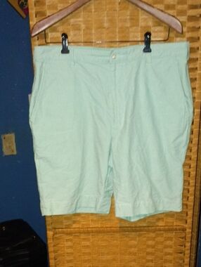 Jos. A. Bank Mint Green Flat Front Chino Shorts